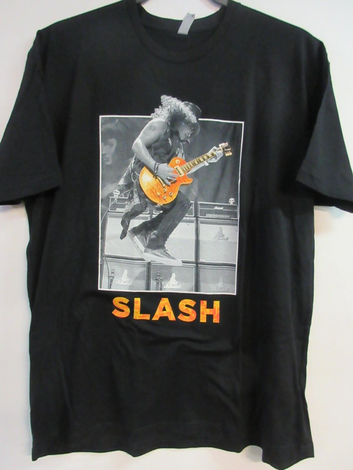 SLASH OFFICIAL MERCH JUMPING GUITAR BAND CONCERT MUSIC T- 2XL / XXL Unisex T-Shirt M