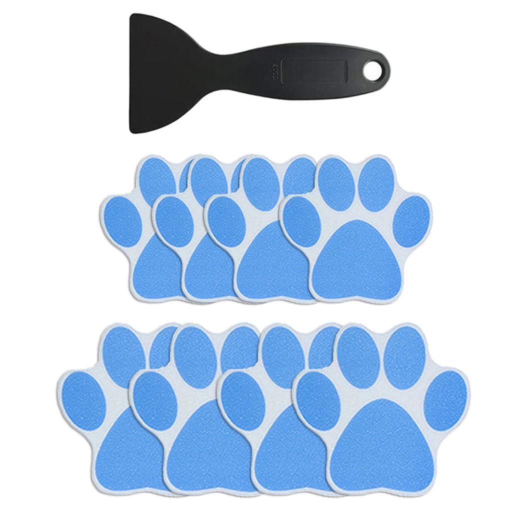 8pcs Non slip Bathtub Stickers Self-Adhesive Paw Print Decals Prevent Slips and Falls in the Bathroom Improve Security