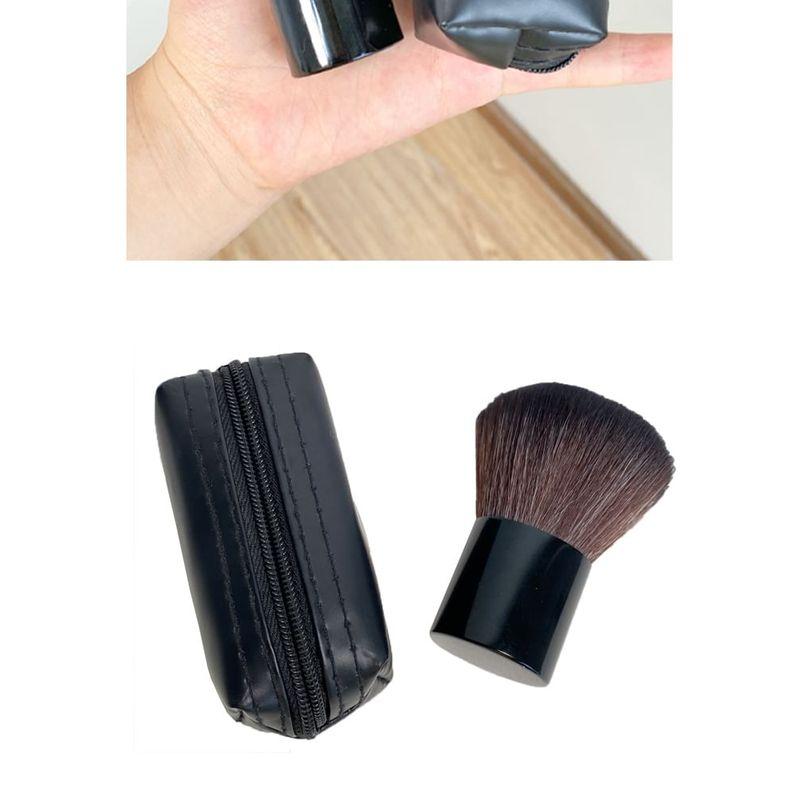 denivyse - Set: Powder Brush + Faux Leather Bag