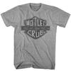 Motley Crue Vintage Biker Logo Men's T Shirt Heavy Metal Rock Band Concert Tour