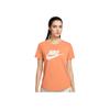 Serie Essenziali Sportivi T-shirt a Maniche Corte Minimalista Monocolore Morbida Delicata sulla Pelle Donna Top Arancio Morbido DX7907-828