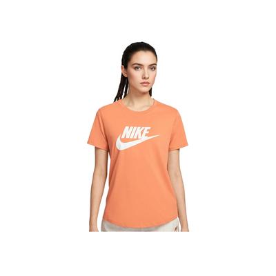 Serie Essenziali Sportivi T-shirt a Maniche Corte Minimalista Monocolore Morbida Delicata sulla Pelle Donna Top Arancio Morbido DX7907-828