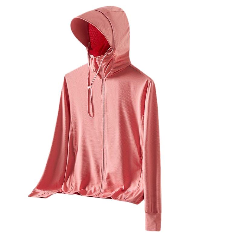 

Легкие летние защитные топы, солнцезащитная дышащая одежда для жаркой погоды XL розовый