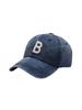 1Pc A-Z 26 Letter Unisex Outdoors Fashionable Washed Baseball Cap, Adjustable Outdoor Sun Protection Casual Hat