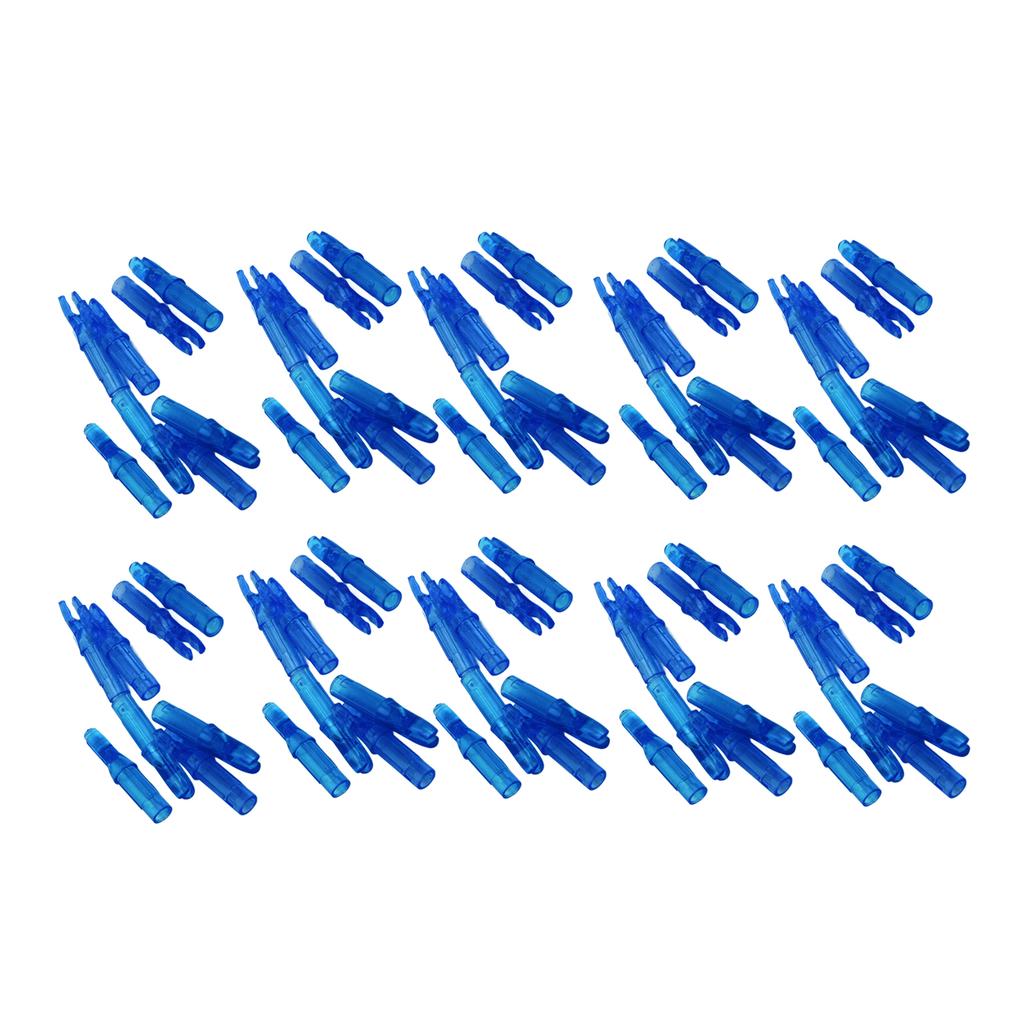 100pcs Archery Nock Plastic Insert Nocks Light Weight Nocks Replacement for Archery Bow