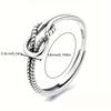 925 Sterling Silver Ring Vintage knot design Adjustable ring Unisex Daily jewelry and accessory coordination 2.0 Gram/ 0.07 Ounce