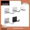 Nail-Free Stainless Steel Adhesive Hook for Bathroom and Kitchen Walls