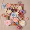 20/40/60/80/100 Stück Zufällige Stil-Kunstblumen-Mischung Fake-Blumen für Heimdekoration Hochzeitsdekoration DIY-Geschenk-Ornament