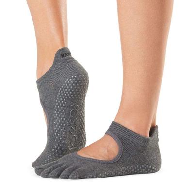 TOESOX Bellarina 20SS Yoga Authentic Japanese Charcoal Size XS (Full-Toe) Wear, Product, Gray/Lime (Gray),