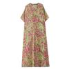 Maneca scurta marime mare bumbac vintage floral nou in rochii pentru femei casual lejer Rochie maxi lunga de vara