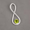 Peridot Gemstone 925 Sterling Silver Jewelry Handmade Pendant 1.66" For Gift PP-20-2
