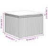 Tuinstoel met Kussen Grijs 55x55x37 cm Poly Rotan