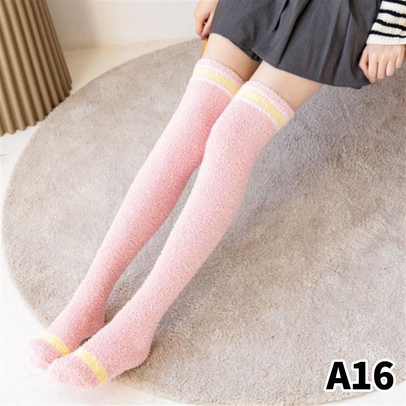 

Гетры Зимние чулки Коралловый флис Гольфы Толстые теплые носки 22.5-25cm