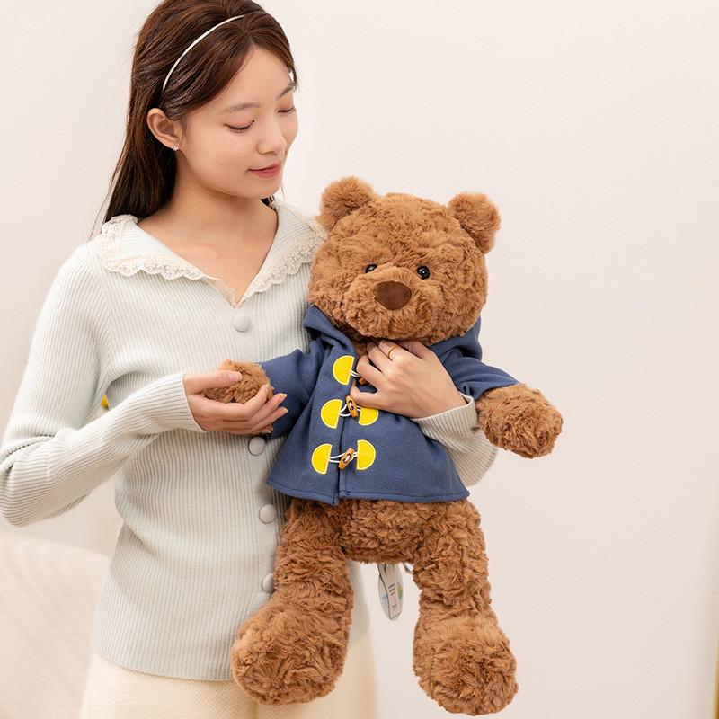 Teddy Bear Plush Toy For Kids With Soft Short Pile Fabric And Sleep Comfort Scenarios