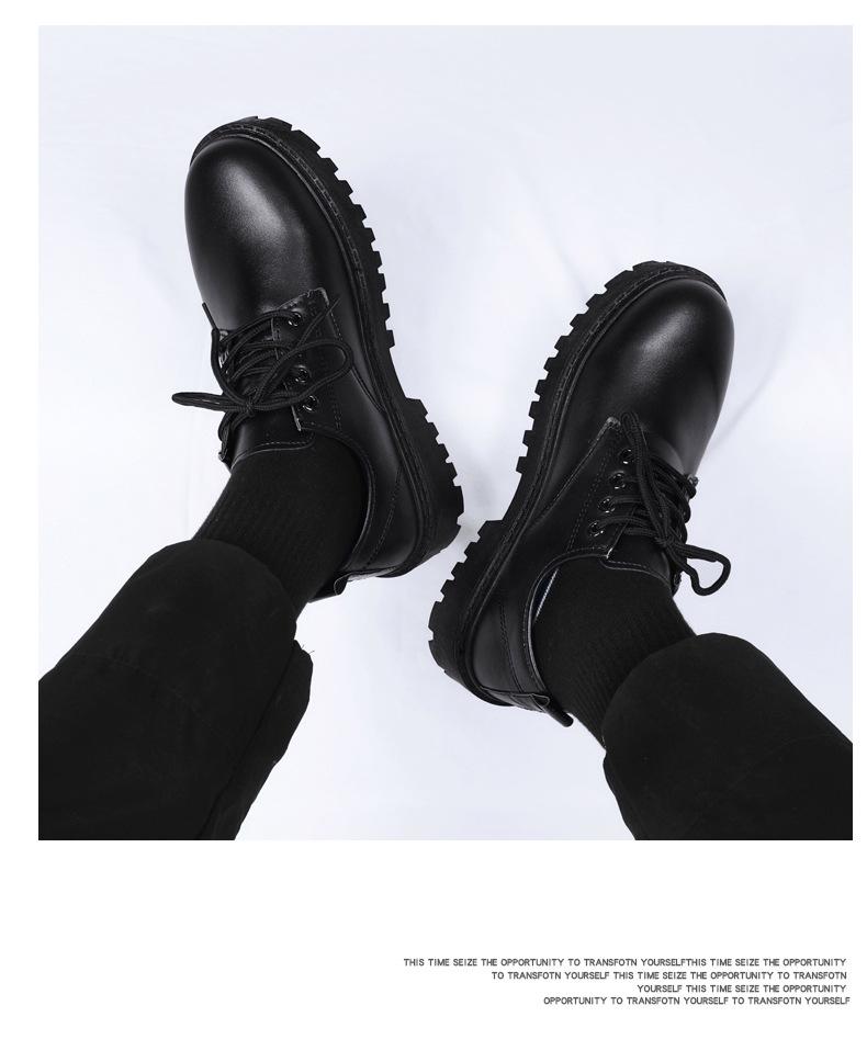 Herren Herbst 2024 Lässige Business Lederschuhe: Trendige wasserdichte Martin Boots im britischen Stil