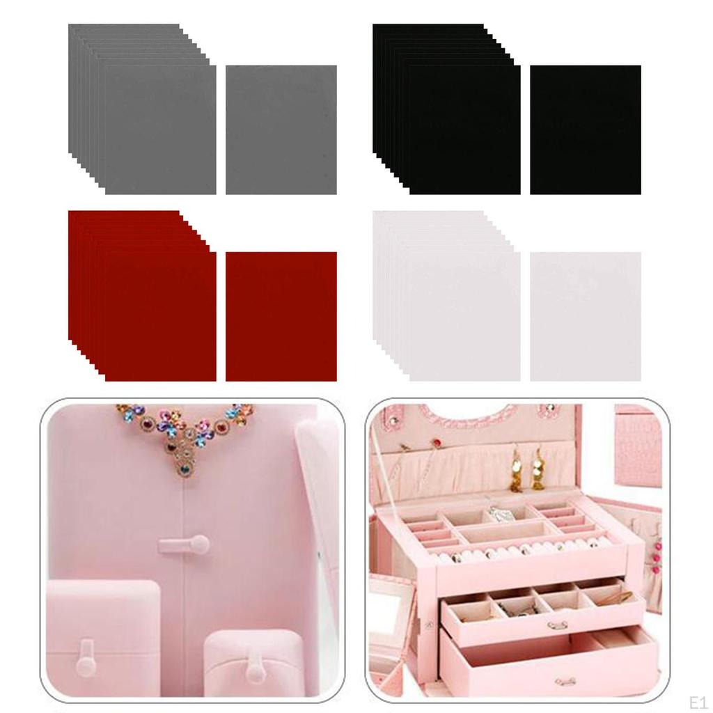 10 Pieces Felt Fabric Velvet Waterproof Sheets for crafts Making Patchwork Sofa Wall Sticker