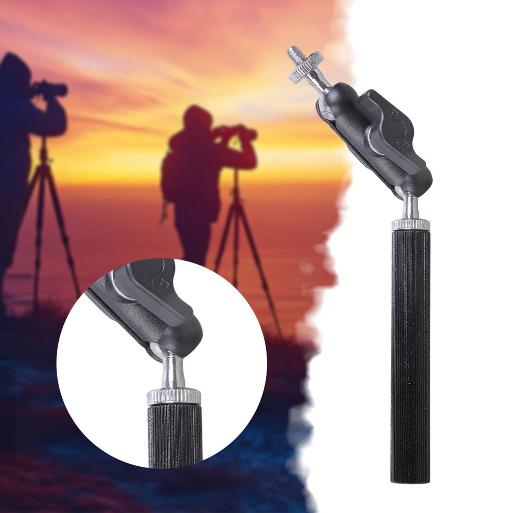 1/4inch Thread Aluminum Photography Extension Rod Adjustable Angled Mount For Camera Monitor Microphone Accessories