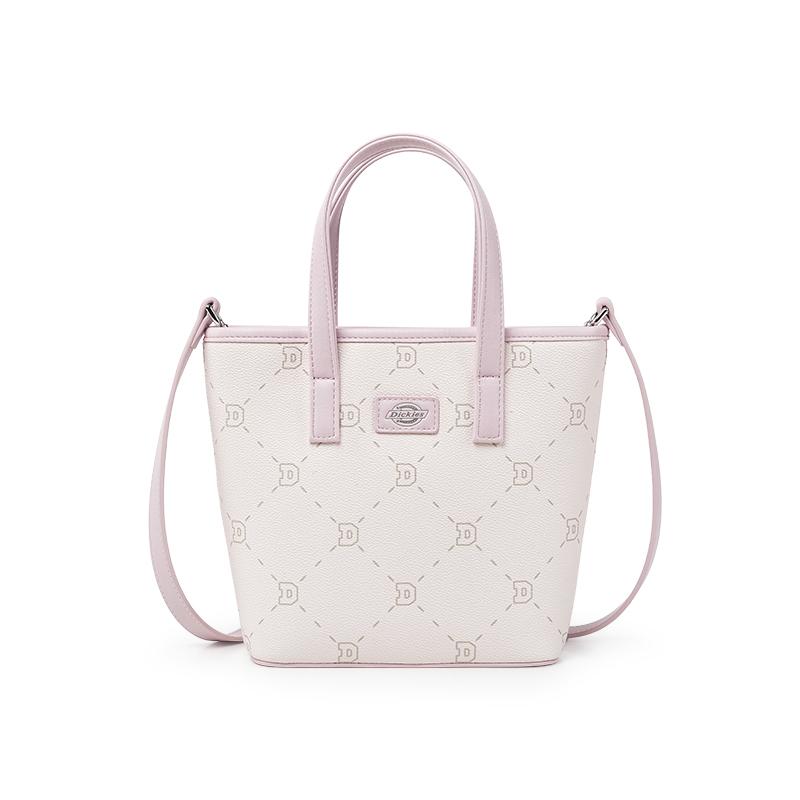 

New Dickies PVC Shoulder Bag, Crossbody Bag, Handbag, Basket Bag Medium Women s Beige Apricot/Gray DK-C038 19*7.5*20.5CM