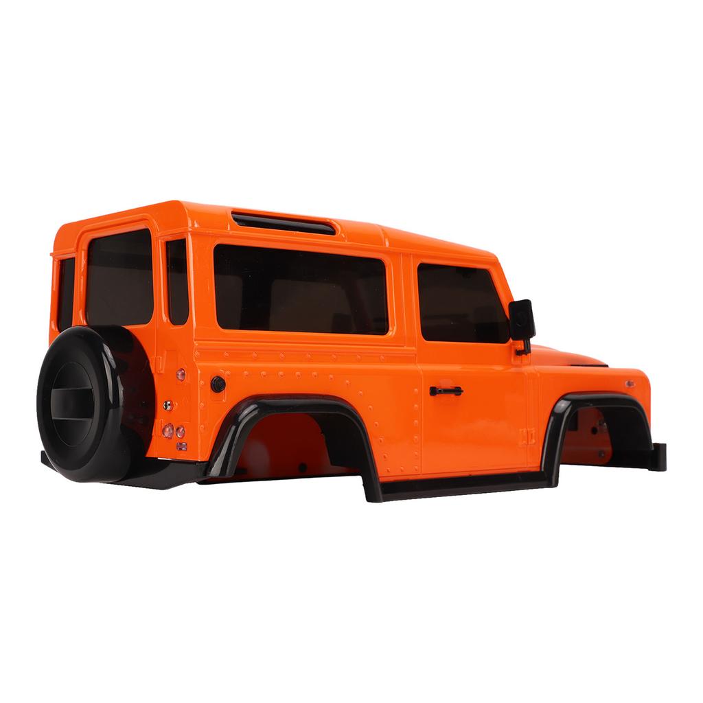 RC Car Body Shell with Connecting Rod 144mm Wheel Base RC Car Shell Spare Parts for 1 16 1 24 Climbing Car Orange