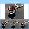 Drum Keychain Pattern Double Sided Glass Ball Bag Pendant Gift Music Lovers