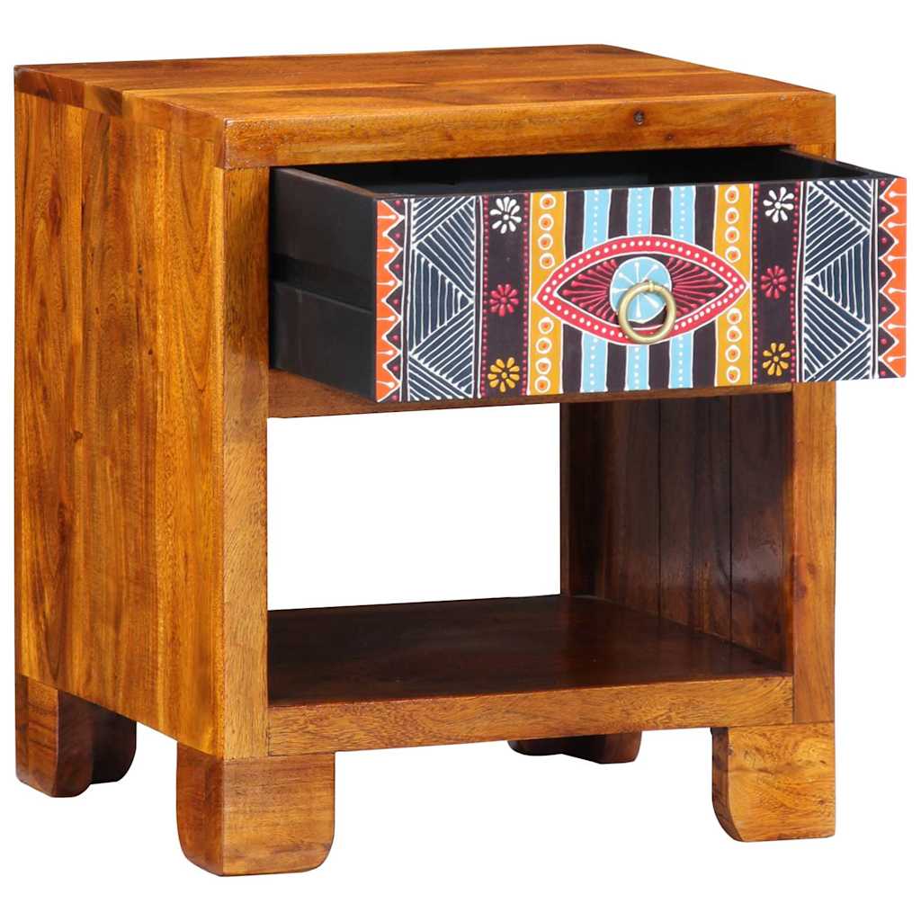 Sideboard Multicolored 40 x 35 x 45 cm Solid Acacia Wood