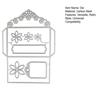 Lace Envelope Die for Scrapbooking, Flower Envelope Metal Cutting Dies, Card Making Die Cut for Decoupage Gift DIY Birthday Card Paper Craft Supplies