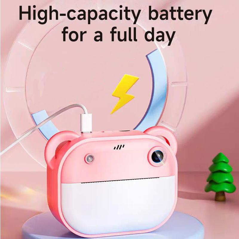 Children Thermal Print Camera Toy Wireless Bluetooth Inkless Instant Print Photo Note Camera Kids Early Education Study Toy Gift