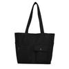 Large capacity canvas bag, women's spring new fashion casual shoulder bag, student class commuting tote bag