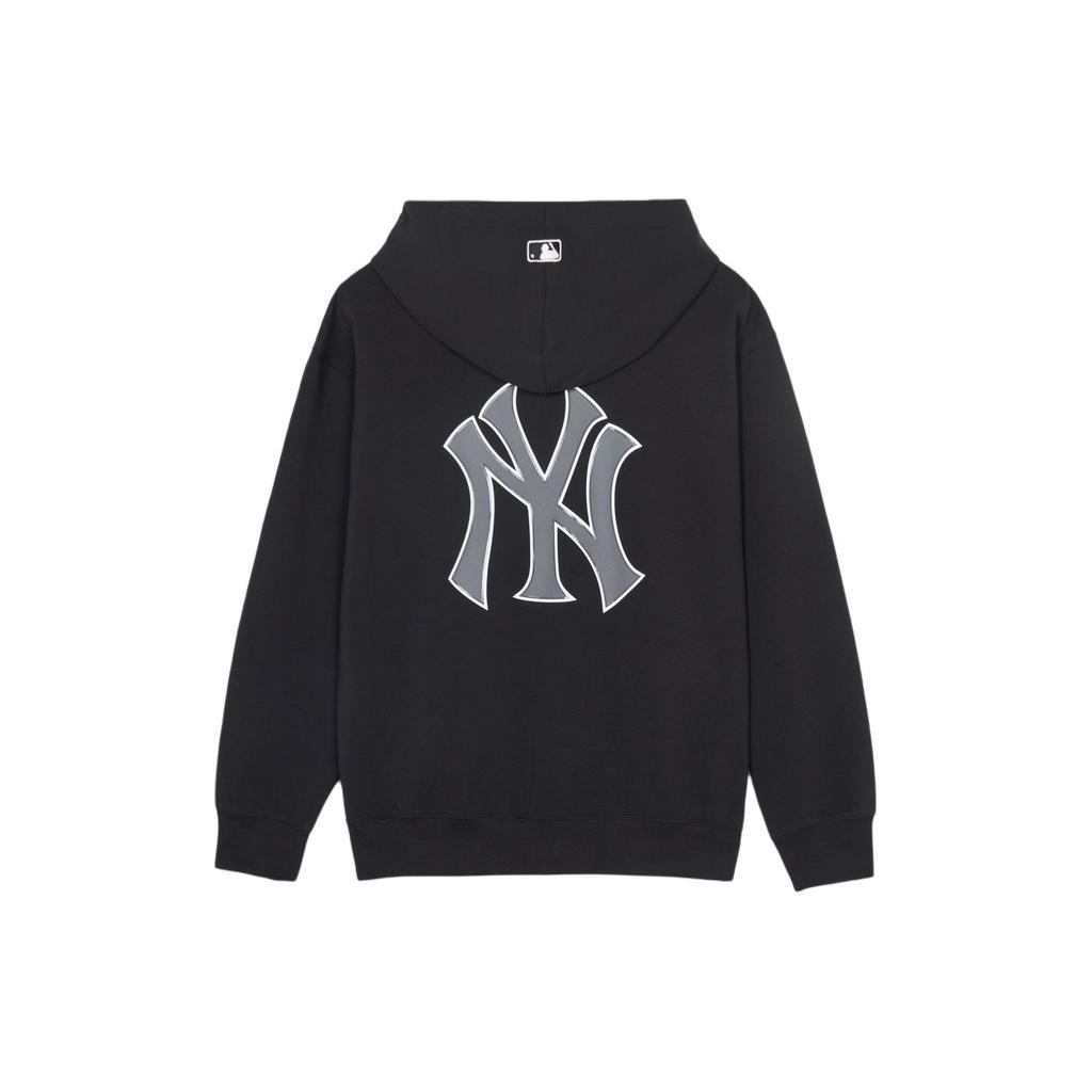 MLB SS24 New York Yankees Reißverschluss-Hoodie mit großem Logo Unisex-Hoodies Schwarz 3ATRB0441-50BKS