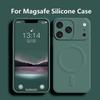 Luxury Liquid Silicone For Magsafe Phone Case For iPhone 17 Air 16 17 Pro Max 14 15 12 13 Mini Magnetic Wireless Charging Cover
