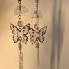 Unique Butterfly Wind Chime Phone Charm Bag Ornament Bag Pendant Decorations Acrylic Texture for Various Occasion