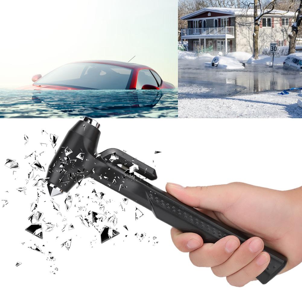 Long Handle Car Bus Window Breaking Safety Hammer Car Emergency Escape Tool