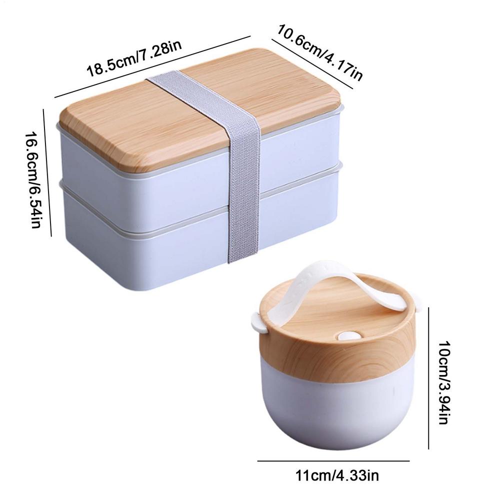 

Food Container Large Capacity Compartment Box Leakproof Salad Container Lightweight Food Bowl For Picnic Travel Camping Hiking белый