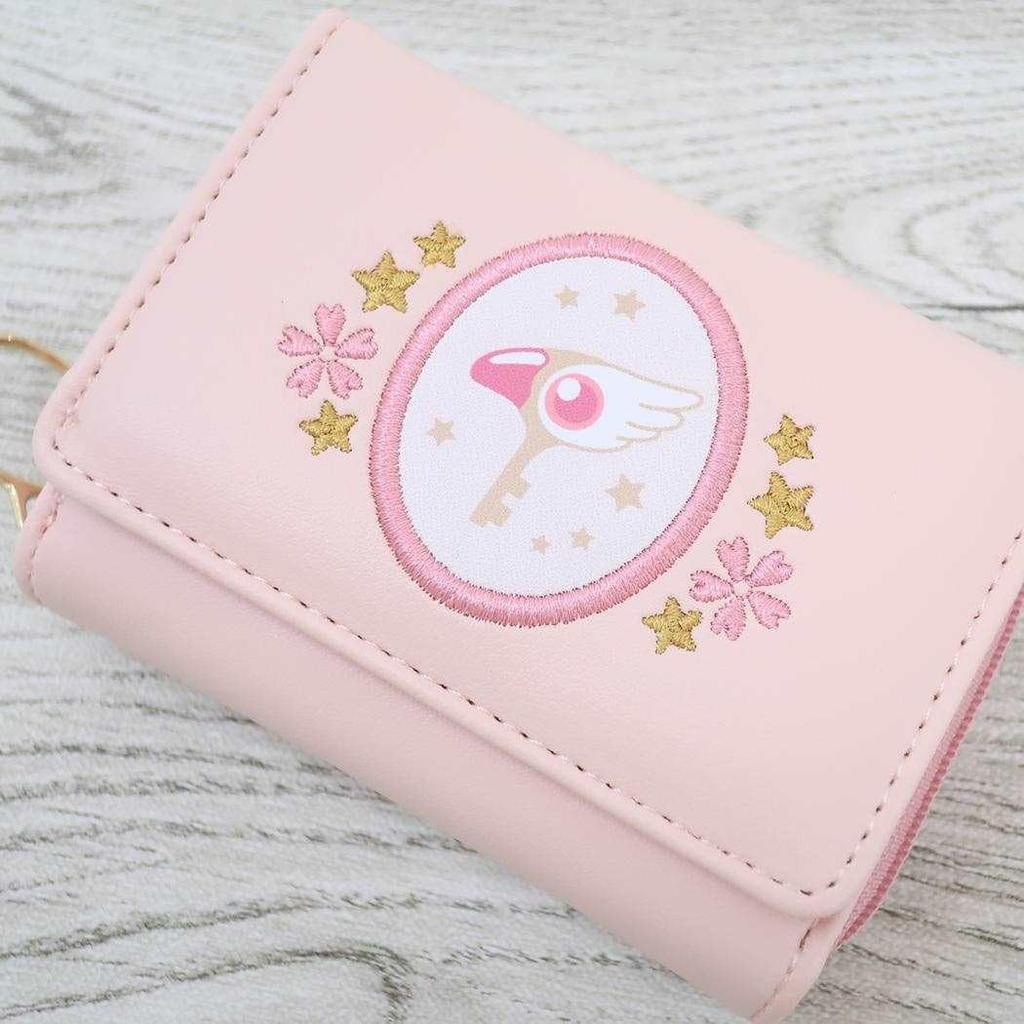 Marimo Craft Cardcaptor Sakura Compact Wallet, Pink, Approx. W95 X H180 X D30mm, MCSA-044