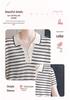 Mom's Summer Striped Short-Sleeve Ice Silk Knit Top