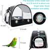 Bird Travel Carrier with Standing Perch,Lightweight Breathable Parrot Cage, Small Pet Carrier Bag with Shoulder Strap,Bird Rat Guinea Pig Squirrel