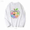 Welcome Back To School T Shirt Cute Teacher First Day Of For Long Or Short Sleeves Vintage Washed Homme Stretched Streetwear