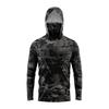 Lightweight Ice Silk Fishing Shirt With Hood Face Cover Long Sleeve UV Protection Quick Dry Outdoor Fly Apparel