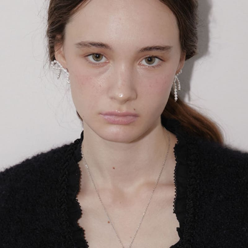 LOVE ME MONSTER Cubic Ring Necklace (L244MNK020)