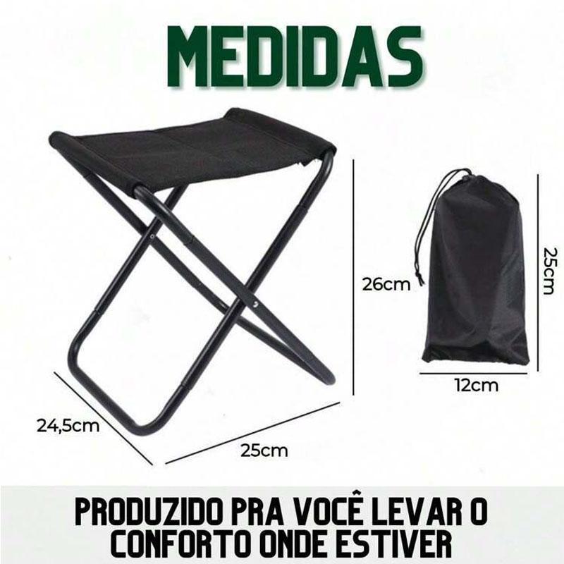 Outdoor portable aluminum alloy folding stool, leisure chair, aluminum alloy camping, fishing stool, train stool