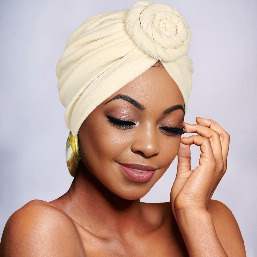 Elastic Twist Knot Turban Hat Wrap Style Cancer Chemo Hat Fashion Hijab Caps  Women Headwear