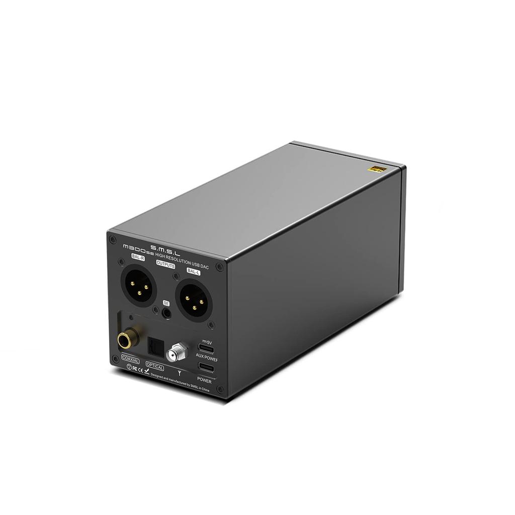 S.M.S.L M300SE D/A Converter with Bluetooth 5.0, Hi-Res Audio, Dual CS43131 DACs, and Balanced/Unbalanced Headphone Amplifiers