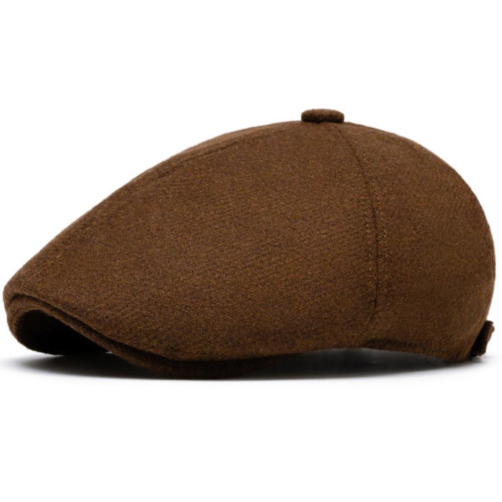 HT4975 Berets Autumn Winter Wool Hats for Men Women Artist Painter Beret Hat Adjustable Flat Cap Male Female Octagonal Beret Cap