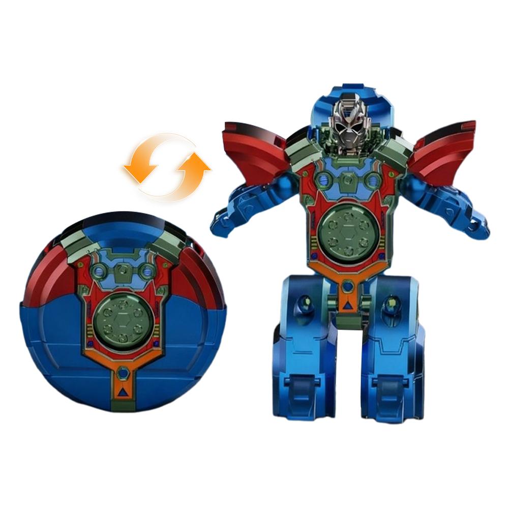 3-In-1 Transformable Gyro Robot Abs Silent Stress Reliever Portable Mini Mechanical Fidget Toy Sensory Education Toy For Kids