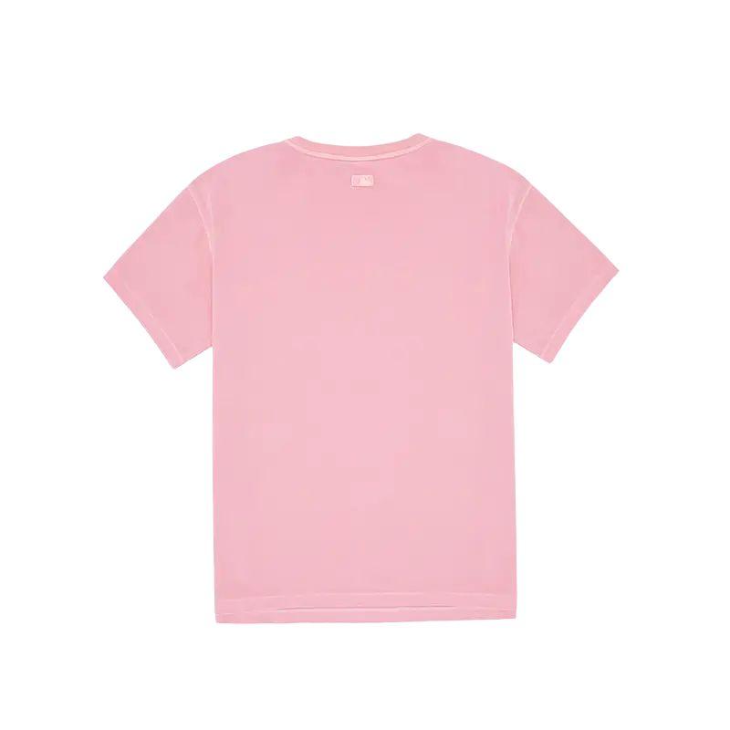 MLB New York Yankees Round Neck Comfortable Casual Short Sleeve Summer Breathable High-Value T-Shirt Women T-Shirt Light-Pink 3FTSV1053-50PCL