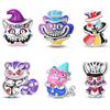 Charms Copper Queen Rabbit Charms Luminous Evil Magic Cat Beads Fit Original Bracelet For Women Diy Party Jewelry