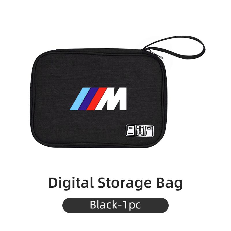 

2025 Горячая Распродажа Сумка-органайзер для хранения кабелей данных автомобиля Водонепроницаемая Дорожная сумка-органайзер Зарядное устройство для USB-кабелей для BMW 1 серии 3 серии 5 серии X1 X4 X5 X7 G20