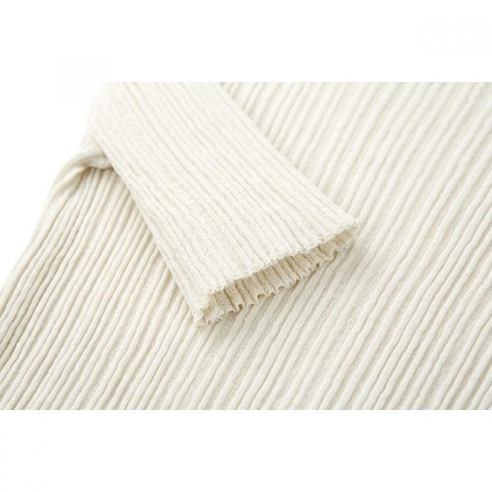 Furina Cotton Silk Techno Pleats Short Sleeve Knit