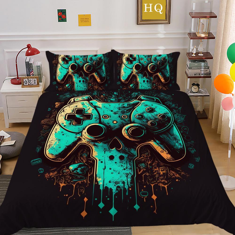 3D Game Console Printing Bedding Set Cover Bedspreads Single Size High Quality Fashion Home Textiles
