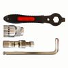 Crank Removal Tool Bike Crank Puller 20-tooth Socket Extended Threaded Shaft High-carbon Steel Electroplated Finish